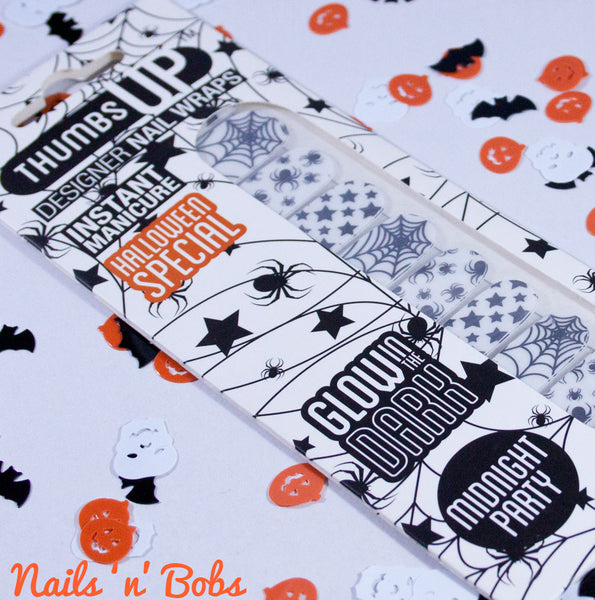 Glow In The Dark - Midnight Party Nail Wraps