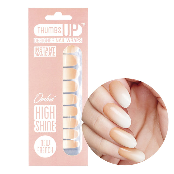 High Shine Effect - New French Nail Wraps