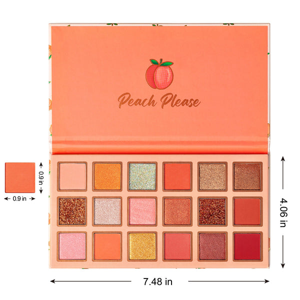 Tintark Peach Please 18 Colour Eye Shadow
