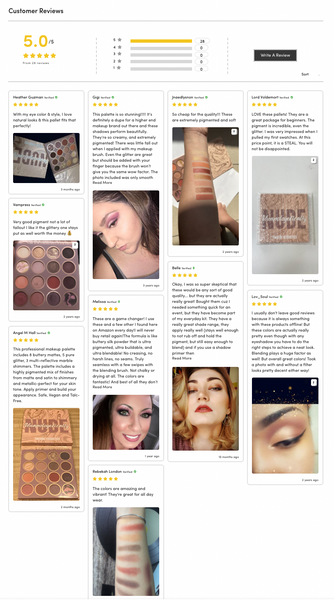 Tintark Unapologetically Nude 16 Colour Eye Shadow