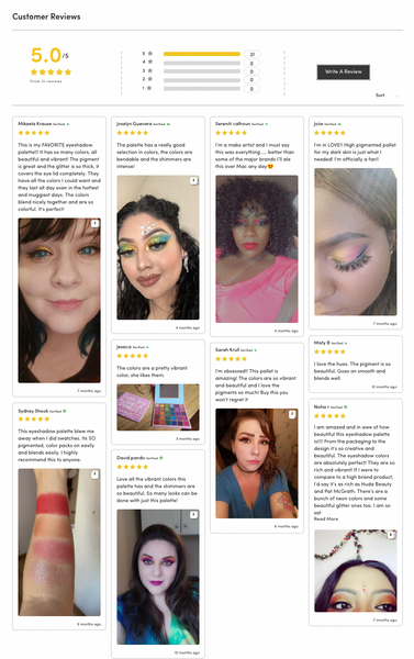 Tintark Cloudy with a Chance of Sprinkles 30 Colour Eye Shadow