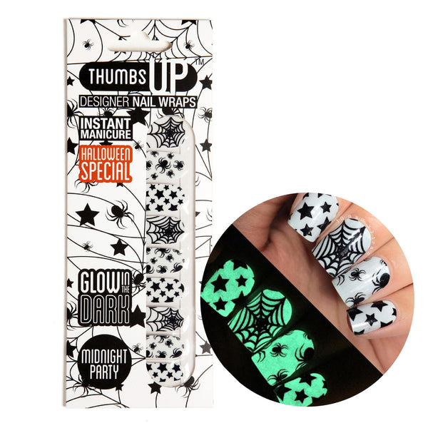 Glow In The Dark - Midnight Party Nail Wraps