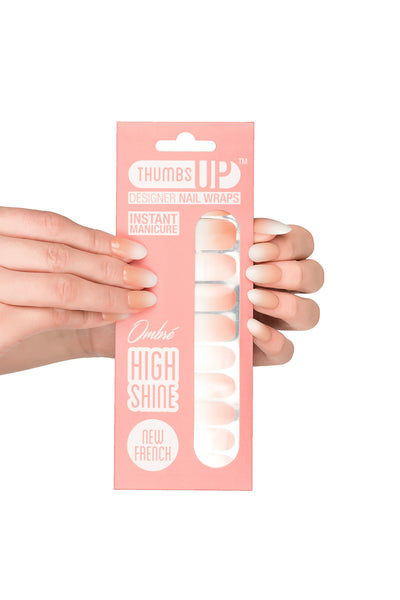 High Shine Effect - New French Nail Wraps