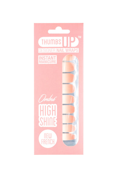 High Shine Effect - New French Nail Wraps