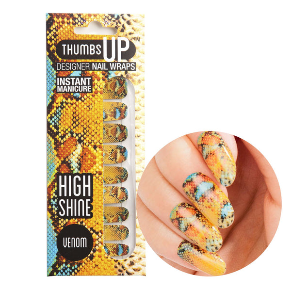 High Shine Effect - Venom Nail Wraps