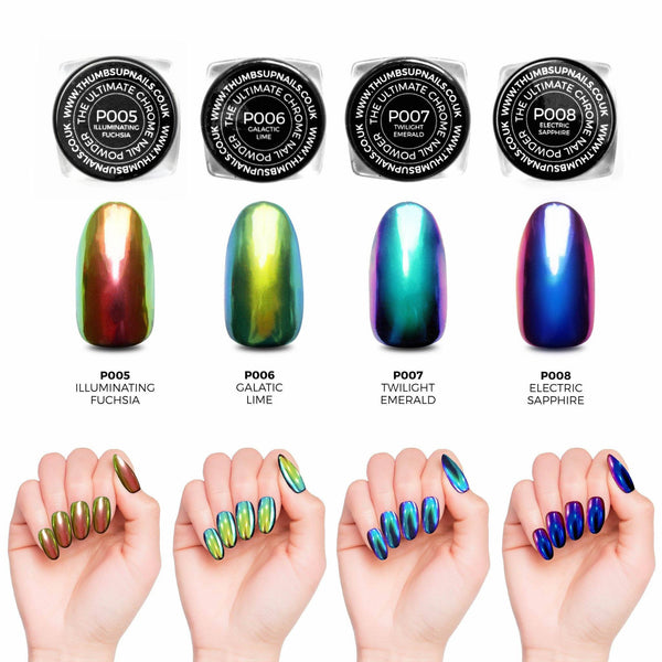 Nail Powder - The Ultimate Chrome Powder - Rainbow Mermaid