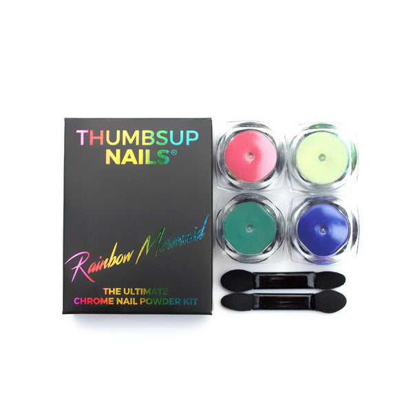 Nail Powder - The Ultimate Chrome Powder - Rainbow Mermaid