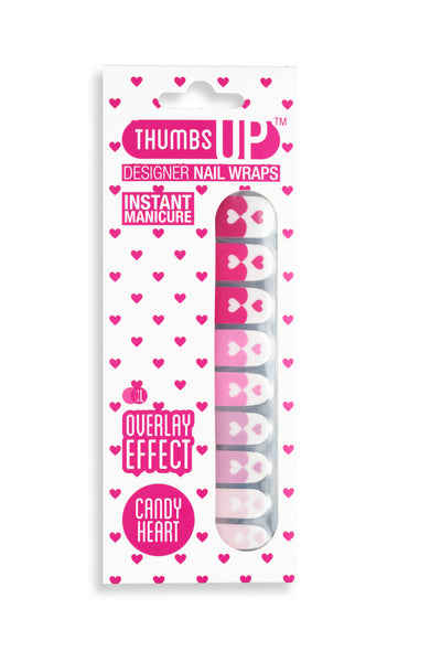 Overlay Effect - Candy Heart Nail Wraps