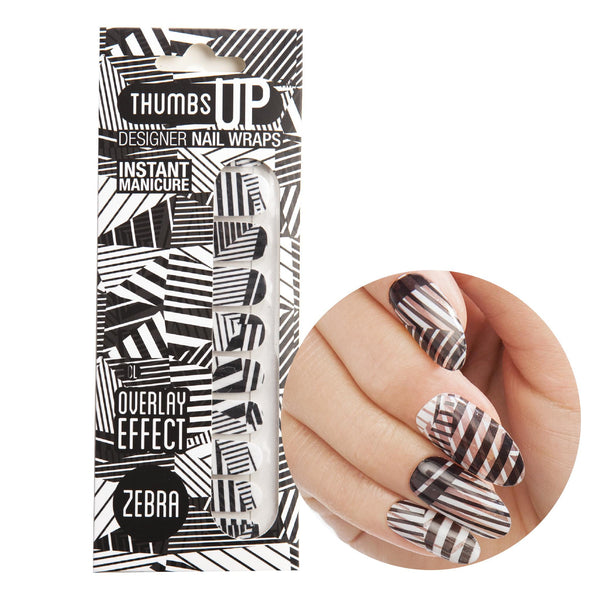 Overlay Effect - Zebra Nail Wraps